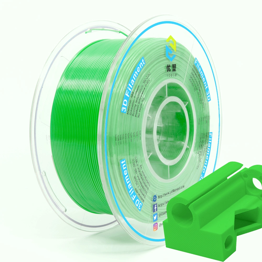 Wholesa ABS Plus 3D Printers ABS+ Filament 1.75mm 2.85mm Fdm 3D Printing Material Even Stronger More Durable Less Warping Green Filaments