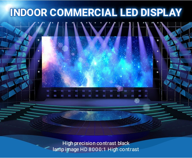 HD Studio Backdrops Giant Video Wall Digital Definition Indoor P3 Fine Pixel Pitch LED Screen