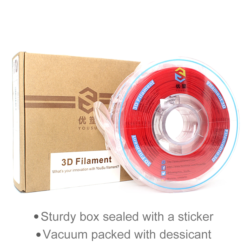 High Level Quality 3D Printers 95A TPU Flexible Filaments Extremely Durable Good Printability 3D Printing Materials Red TPU Filaments 1.75mm 1kg