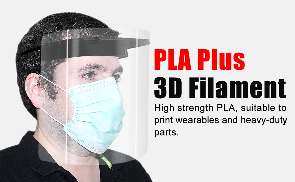 China Manufacturer 3D Printers PLA Plus (PLA+) Filament 3D Print Materials 1.75 mm 2.85mm White PLA Filament Easy Printing 3D PLA+ Green 1000g