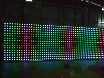 Rigeba Disco DJ Party Stage 1*1m 10mm Pixel LED Digital Wall Curtain Screen Light per eventi