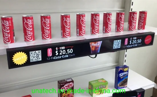 Schermo per segnaletica digitale a LED per scaffali di prodotti per supermercati per interni P1.5 di facile installazione